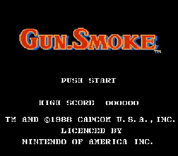 Gun.Smoke (USA) screen shot title